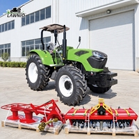 Tracteur agricole LAWNIO avec service après-vente complet, auvent ou cabine en option, utilisation flexible pour la préparation des terres