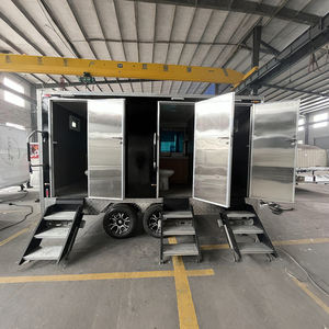 Toilettes mobiles <span class=keywords><strong>de</strong></span> luxe <span class=keywords><strong>de</strong></span> haute qualité à 3 cabines, design moderne, panneau sandwich portable, toilettes mobiles <span class=keywords><strong>de</strong></span> luxe pour l'extérieur - Product Image 1