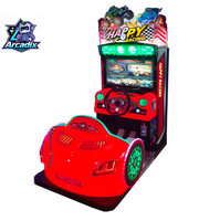 Machine de jeu de course automobile à monnayeur, simulateur de conduite d'arcade intérieur avec écran HD pour centre de jeux, vente en gros usine