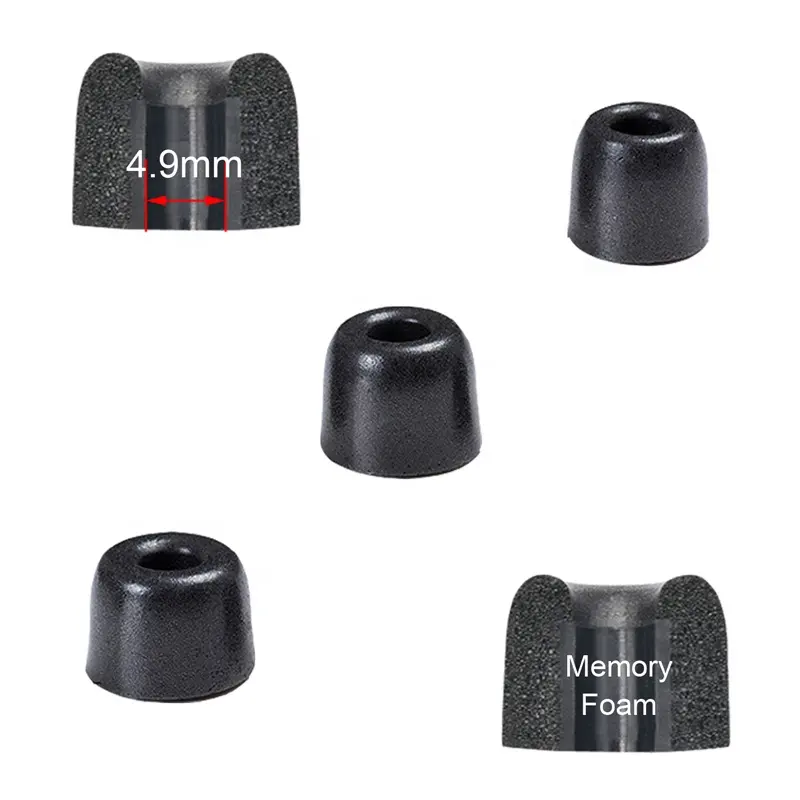 Memory Foam Eartip for Sennheiser IE80 IE80s IE7 IE7 IE8 MM30 MM50i MM70i MM70s Foam Tips Noise Reduction Foam Cover Ear Tips