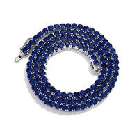 Collier chaîne tennis en zircon vert entièrement serti de diamants, luxe léger, pour femme, tendance et personnalisé, style hip-hop