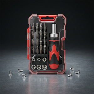 Wholesale Magnetic Impact Driver Bit Set Home Repair <b>Tools</b> Set Combination Plastic Box CRV Screwdriver Bit Set - Product Image 3