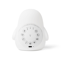 Machine à bruit blanc pour bébé avec veilleuse - Aide au sommeil apaisante, portable, rechargeable, batterie 1500 mAh, garantie de 2 ans
