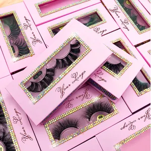 Wholesale Faux Cils Cruelty Free Vegan 3d Fiber Lashes Unique Private Label Packaging Faux Mink Eyelashes Vegan Eyelashes