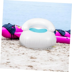 PVC <b>Inflatable</b> <b>Sofa</b> Chair with Backrest 91*50 CM Red Blue Colors Foldable Design for Indoor Relaxation and Outdoor Camping - Product Image 6