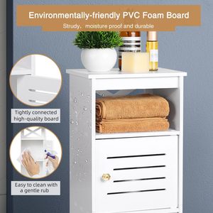 Oushumei Bathroom Storage Cabinet 4 Layers Plastic Waterproof Space Saving Corner Rack for Toilet Wall Gap - Product Image 2