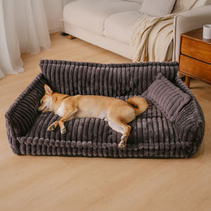 Fabrikgroßhandel Neuer Trend Gestreiftes Weiches Sofabett für Große Hunde, Abnehmbar, Tragbar, Waschbar und Nachhaltiges Haustierbett - Product Image 3