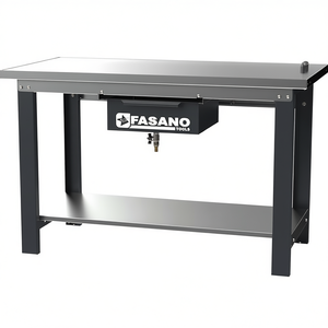 Fasano Tools Workbench Steel Top 72 In X 30 In With Storage Shelf And Tool <b>Drawer</b> For <b>Workshop</b> Use - Product Image 2