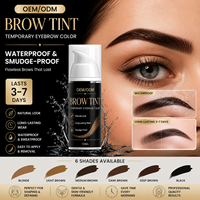 Teinture pour cils waterproof, gel teinté pour sourcils vegan, gel coiffant teinté pour sourcils, marque privée