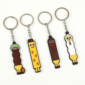 Acrylic Cartoon Animation Customizable Accessories Creative Plastic Keychain Mobile Phone Bag Pendant Jewelry for Advertising