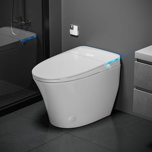 Inodoro Inteligente Automático de Pie con Tapa de Apertura y Cierre Automático, WC Automático 110V CUPC, Autolimpieza Inteligente IC154 - Product Image 1