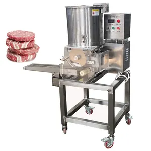 Machine commerciale de fabrication de pépites de poulet entièrement automatique et facile à utiliser pour hamburger industriel sous forme de hamburger