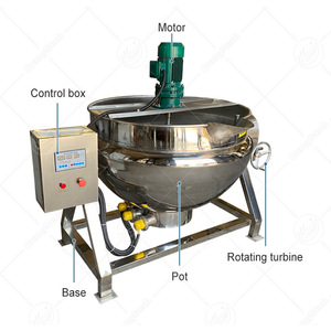 Marmita Industrial ORME de 500 Litros a Vapor, Eléctrica o a Gas con Agitador para Cocción de Mermelada - Product Image 2