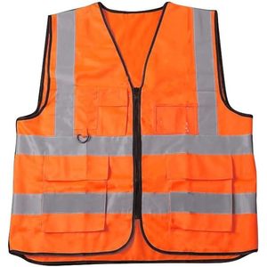 ชุดคอสเพลย์กรวยจราจร สีส้ม พร้อมเสื้อกั๊กสะท้อนแสง หมวก ถุงเท้า สำหรับผู้ใหญ่ ชุดคอสเพลย์ฮาโลวีน - Product Image 4