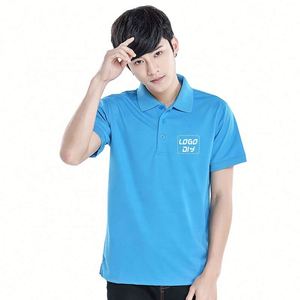 Casual Solid Color <b>Polo</b> T-shirt Work Golf Men's <b>Polo</b> Shirt Polyester Cotton Embroidered <b>Polo</b> Shirt Custom Logo - Product Image 2