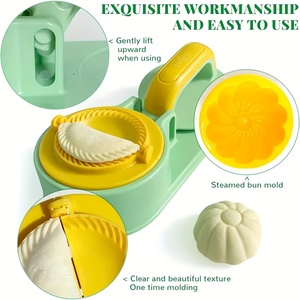Machine <span class=keywords><strong>à</strong></span> raviolis 3-en-1 et presse-pâte pour débutants – Outil manuel pour la préparation des enveloppes de pâte - Product Image 5