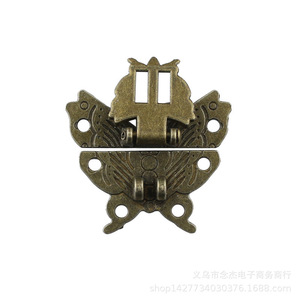 S72 Petit fermoir papillon en alliage de zinc, style antique, pour boîte en bois, durable - Product Image 3