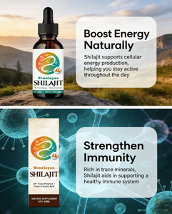 Gouttes liquides de Shilajit de l'Himalaya 60 ml, 85+ minéraux traces avec acide fulvique et humique, complément alimentaire naturel pour l'énergie et le soutien immunitaire - Product Image 4