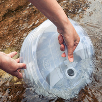 Conteneur d'eau pliable 5L sans BPA, gourde portable pour le stockage d'eau en extérieur, bidon pour le camping
