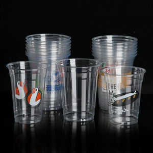 12 oz Clear Plastic Disposable Cold Cups with Dome Lids and Straws for Party Catering Takeaway (Custom Logo) - Product Image 3