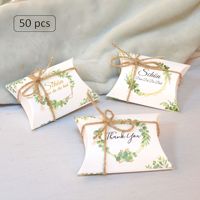 Boîtes à oreillers en papier recyclé au design luxueux avec laminage mat et gaufrage pour l'emballage de cadeaux