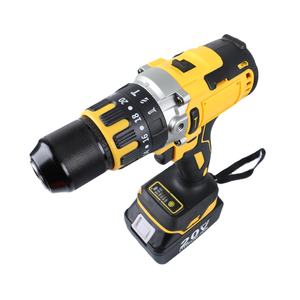 Taladro Combinado Inalámbrico Sin Escobillas de 13 mm y <span class=keywords><strong>20</strong></span> V con Batería de Iones de Litio Máquina Industrial de Atornillador de Impacto de Velocidad Variable - Product Image 3