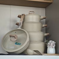 Ensemble de cuisson forgé Master Suburban Prep 15 pièces : casseroles 20/24/28/32 cm, poêle à frire profonde 28 cm, couvercles Bridge, spatules, tapis en feutre
