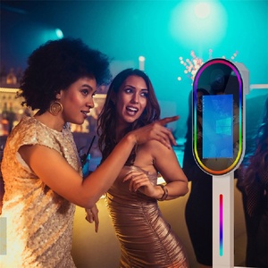 Nguồn cung cấp bên SLR DSLR 12.9inch iPad Photo Booth sự kiện đám cưới xách tay nhôm trường hợp ma thuật máy Gương điện thoại thông minh - Product Image 1