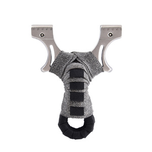 Nueva aleación de aluminio <span class=keywords><strong>Hunter</strong></span> Sniper Slingshot alta precisión alta potencia cuero plano alta elasticidad uso al aire libre adulto ligero - Product Image 5