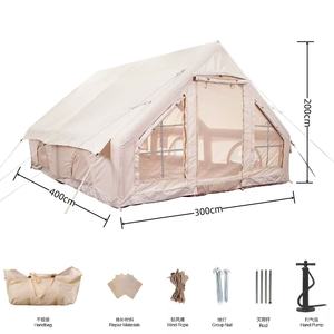 Lớn Không Thấm Nước Ngoài Trời Cắm Trại Lều Không Khí <span class=keywords><strong>Inflatable</strong></span> Cứu Trợ Thảm Họa Nơi Trú Ẩn Một Phòng Ngủ Oxford Chất Liệu PVC Dễ Dàng Không Khí Cabintent - Product Image 6