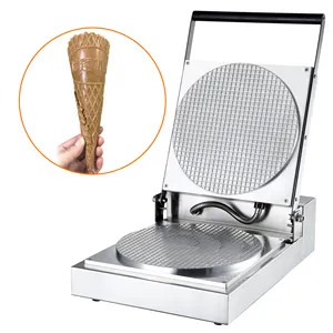 Popular New Design Commercial Ice Cream Non-sticks Waffle Cone Maker Support Customized logo