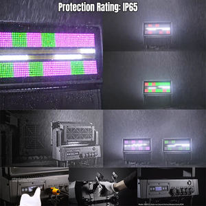 Luz Estroboscópica RGBW DMX de 1400W con Matriz de Píxeles y Cabeza Móvil, Resistente al Agua IP65, para Iluminación de Escenarios, Bares y Discotecas - Product Image 2