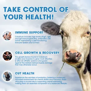 BeworthsOEM牛初乳パウダー腸健康サプリメント60pcs牛初乳カプセル