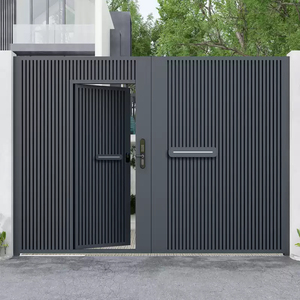 Hiện Đại Phong Cách Châu Âu Tự Động Mở Mô Hình Đu Trượt Nhôm Hợp Kim Cửa Cho Ngoài Trời Sân Vườn Biệt Thự Nhập - Product Image 1