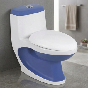 Inodoro de cerámica de alta calidad, de pared, sin borde, con doble descarga, de una pieza, con acabado de mármol. - Product Image 5