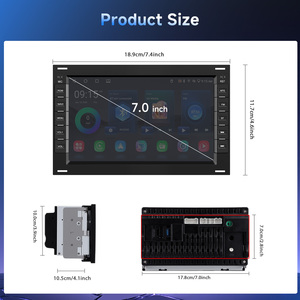 Radio de Auto Android Podofo Doble DIN de 7'' <span class=keywords><strong>2</strong></span>+64G con Carplay/Auto Inalámbrico, BT, GPS y FM para VW BORA/POLO/PASSAT, Venta al Por Mayor OEM/ODM - Product Image 5