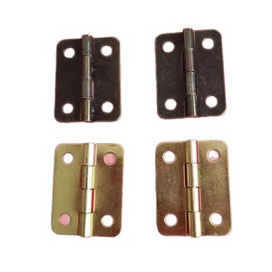 Bisagra para Muebles 19x24mm Bronce Antiguo Dorado con Esquinas Redondeadas para Montaje en Superficie de Caja de Madera - Product Image 5