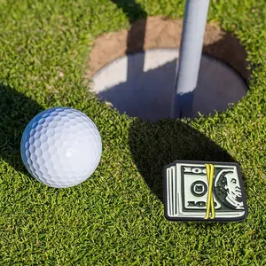 Insigne de revers en dollar américain marqueur de casquette de golf en or cadeaux d'affaires en alliage de métal de haute qualité personnalisés en gros