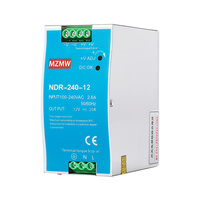 MZMW NDR 240W 12V 20A 24V 10A 36V 48V 5A CCTV LED Driver Laboratoire Industriel SMPS Transformateur AC à DC Alimentation à découpage