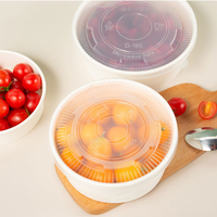 Gobelets et bols en papier jetables écologiques de qualité supérieure avec impression dorée, imperméables et durables pour biscuits, salades et collations