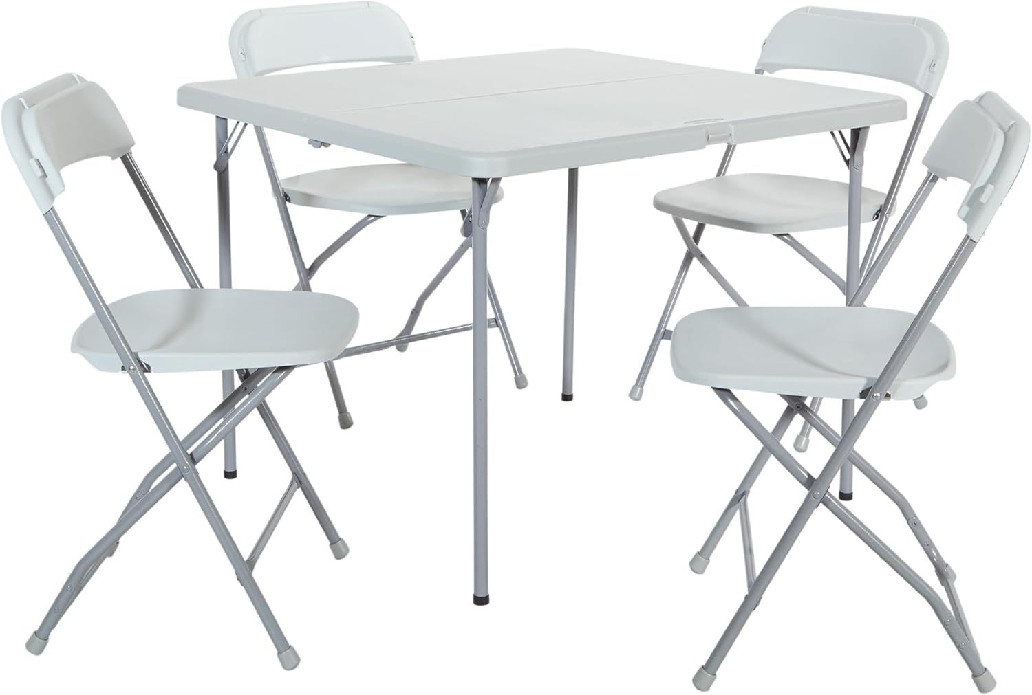 4 chaises pliantes-table de 3 pieds