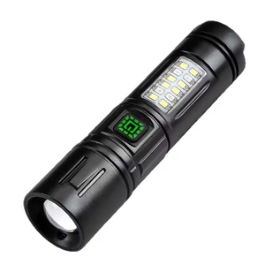 ไฟฉาย LED ขนาดเล็กความสว่างสูง พร้อมไฟด้านข้าง ชาร์จซ้ำได้ สำหรับใช้ในบ้านกรณีฉุกเฉิน แบตเตอรี่ใช้งานได้ยาวนาน - Product Image 1