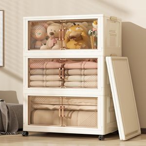 Gabinete de Almacenamiento Plegable de PP al por Mayor en China, 6 Tamaños Apilables, Capacidad de 50-500L, Diseño Moderno para Uso Doméstico - Product Image 1