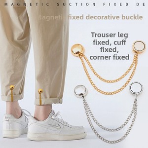 Bottone Magnetico Regolabile <span class=keywords><strong>con</strong></span> Catena per Hijab, Senza Cuciture - Product Image 3