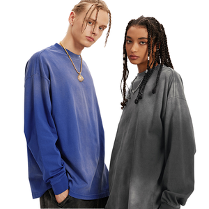 T-shirt Personalizzata di Alta Qualità in Puro Cotone, Stile Vintage Acid Wash Traspirante per Streetwear, Hip-hop, <span class=keywords><strong>Rap</strong></span>, Skateboard e Parkour - Product Image 3