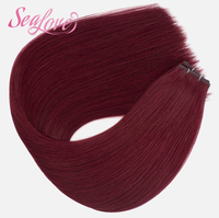 Extensions de cheveux Genius Weft et extensions Genius Weft lisses pour femmes, extensions de cheveux humains ultra-fines invisibles, produits capillaires