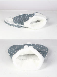 Sac de couchage pour chat en peluche solide, écologique et doux, lit pour animaux de compagnie chaud pour l'hiver avec un design mignon pour les chatons et les chiens de petite <span class=keywords><strong>race</strong></span>, carton - Product Image 3