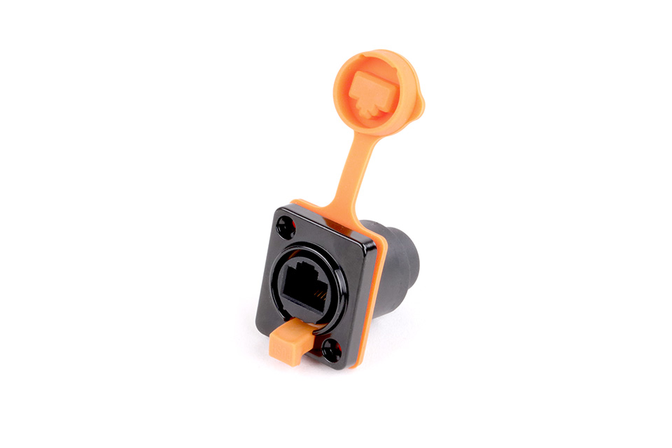 with orange cap