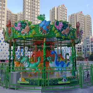 Fun Park Rides Kids Theme Equipment Amusement Park Rides Merry Go Round <b>Carousel</b> for Sale - Product Image 1