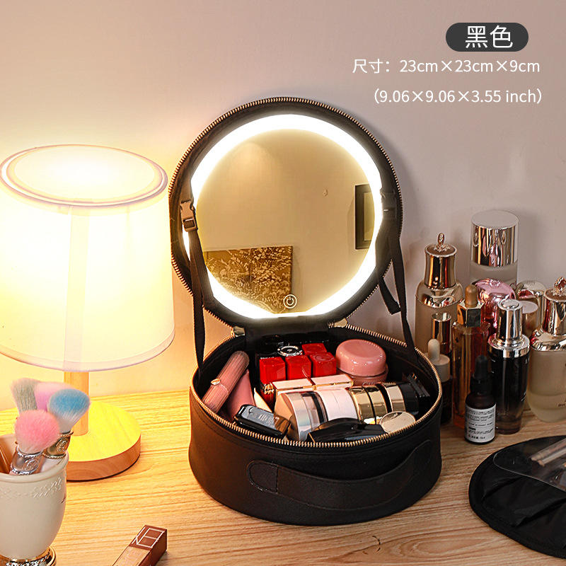 เคสกระจก LED ทรงกลมขนาดเล็ก - Cherry Blossom Pink